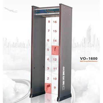 VO-1600, paseo profesional a través del detector de metales del capítulo de puerta, altos detectores de metales sensibles de la arcada