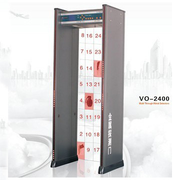 VO-2400, detector de metales sensible del marco de puerta de la seguridad de las Multi-zonas con DSP/control del microprocesador